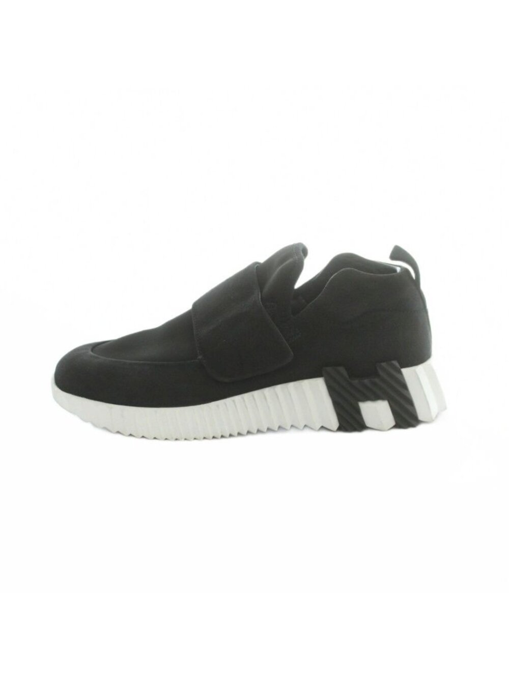 Hermes Carcut Suede Leather Sneakers Black